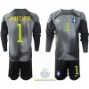 Maglia da Calcio Portiere a Maniche Lunghe Brasile Alisson Becker 1 Casa Mondiali 2022 per Bambino